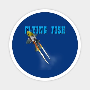 Funny Vintage Flying Fish 90s Movie Parody Magnet